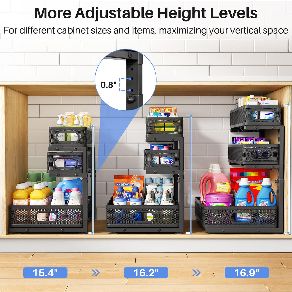 HERJOY wobble-free pull-out design for quick access