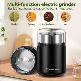 Hermolante 150W coffee grinder for fast, consistent beans.