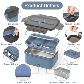 Herrfilk 1.8 liter stainless steel container keeps meals fresh and evenly heated.