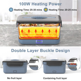 Herrfilk leakproof double layer design keeps soups and mains secure during transport.