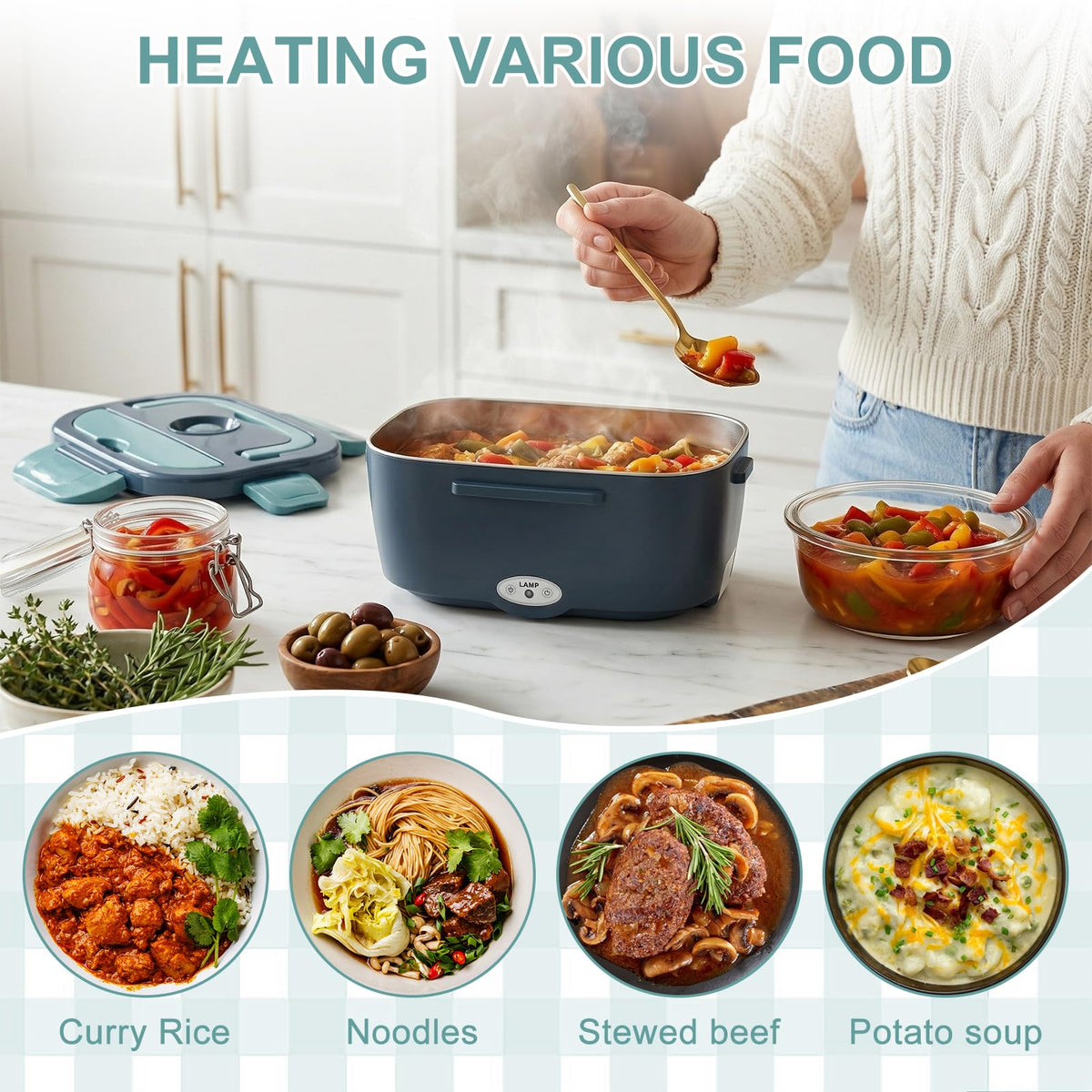 Herrfilk 110V home use cord enables heating at work or at home