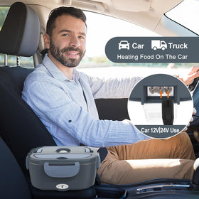 Herrfilk lunch box heating in car with 12V/110V power