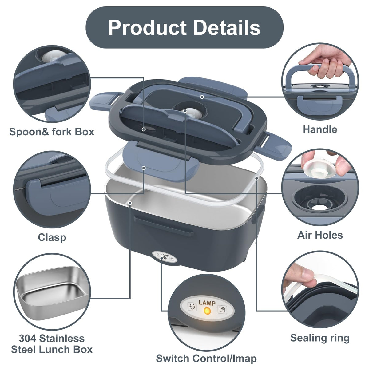 Herrfilk stainless steel inner bowl for durable, safe heating