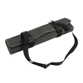 HERSENT knife roll bag showing capacity up to 18.8 inches for long blades.