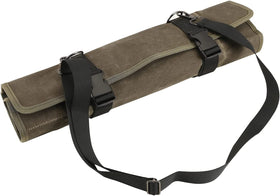 HERSENT knife roll bag in use during camping or chef station.