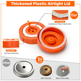 Hersolm airlocks and seals create an oxygen barrier for consistent fermentation.