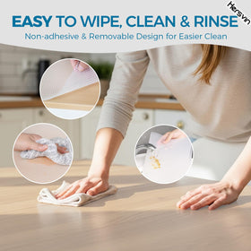 Hersvin shelf liner clear dot anti-slip top keeps items steady.