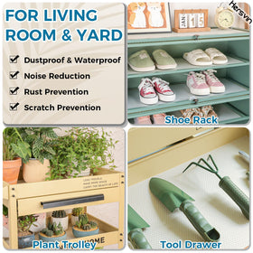 Hersvin shelf liner clear dot cabinet-protection delivers quiet, cushioned surfaces.