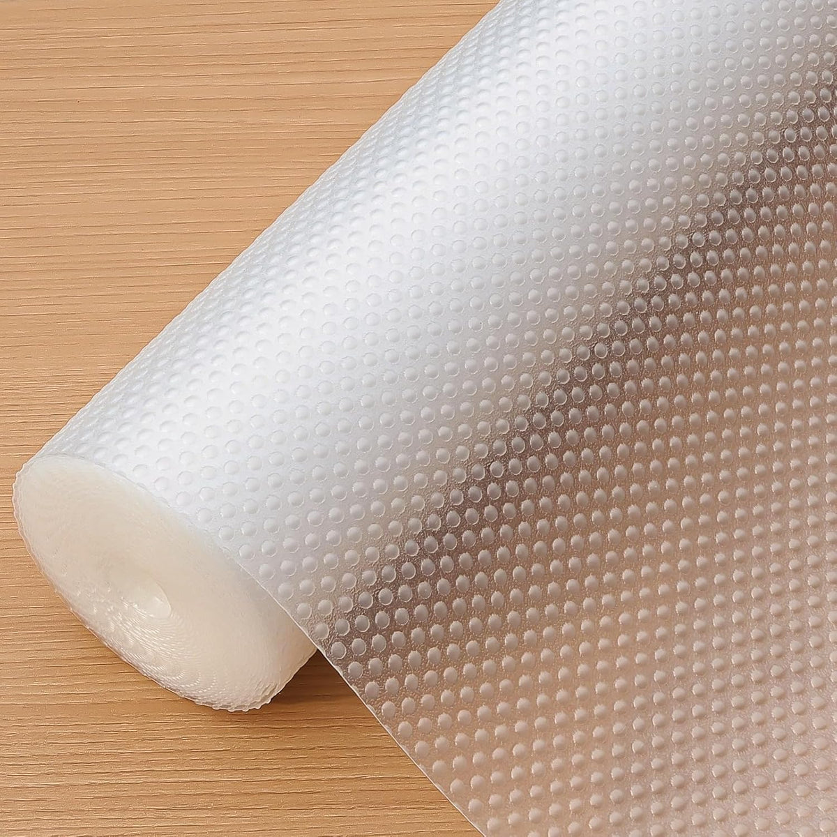 Hersvin shelf liner with clear dot texture for ventilation and grip