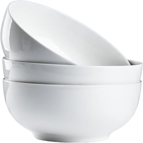 Hesen 60oz large soup bowl set, three-piece, ideal for family meals and big portions.