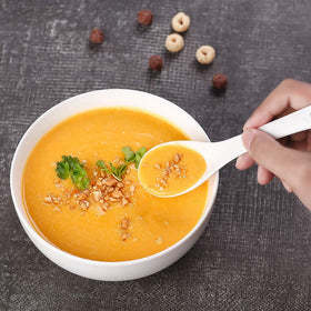 Hesen durable thick porcelain bowl with glossy finish, easy to clean and stackable for daily use.