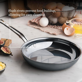 Hestan NanoBond compatible with induction and oven-safe up to 1050°F