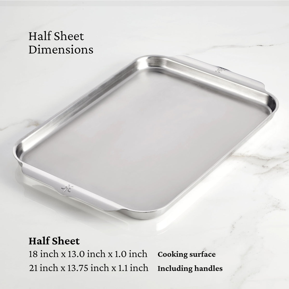 Hestan OvenBond brushed interior for durable, easy-release baking surface.