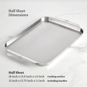 Hestan OvenBond brushed interior for durable, easy-release baking surface.