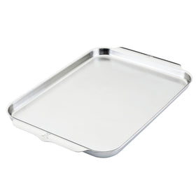 Hestan OvenBond half sheet pan with heat core for even browning.