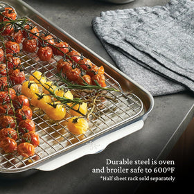Hestan OvenBond polished exterior maintains a sleek kitchen look during cooking.