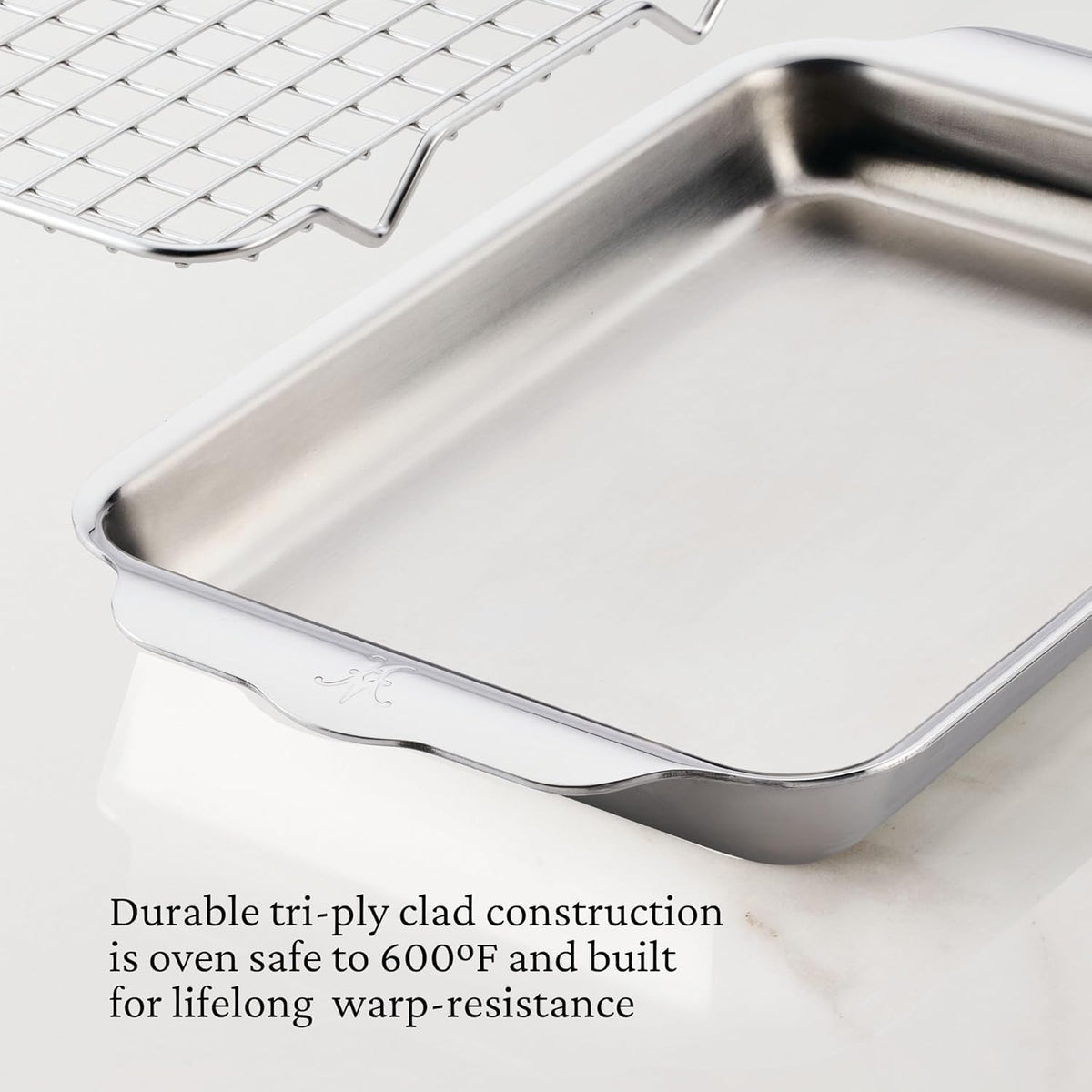 Hestan interior brushed and exterior polished finish combines durability and style.