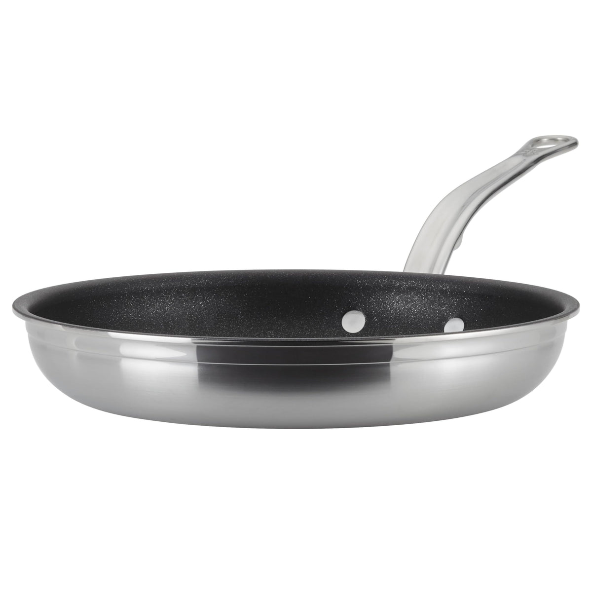 Hestan ProBond TITUM 11-inch skillet front view highlights durable stainless steel construction for lasting performance