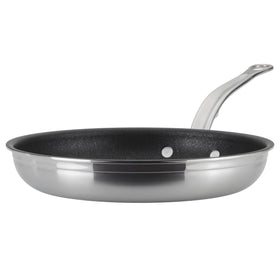 Hestan ProBond TITUM 11-inch skillet front view highlights durable stainless steel construction for lasting performance