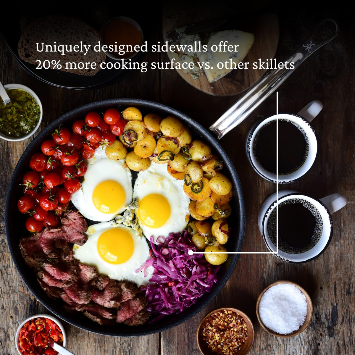 Italy-made craftsmanship of Hestan ProBond TITUM highlighting premium build and aesthetics.