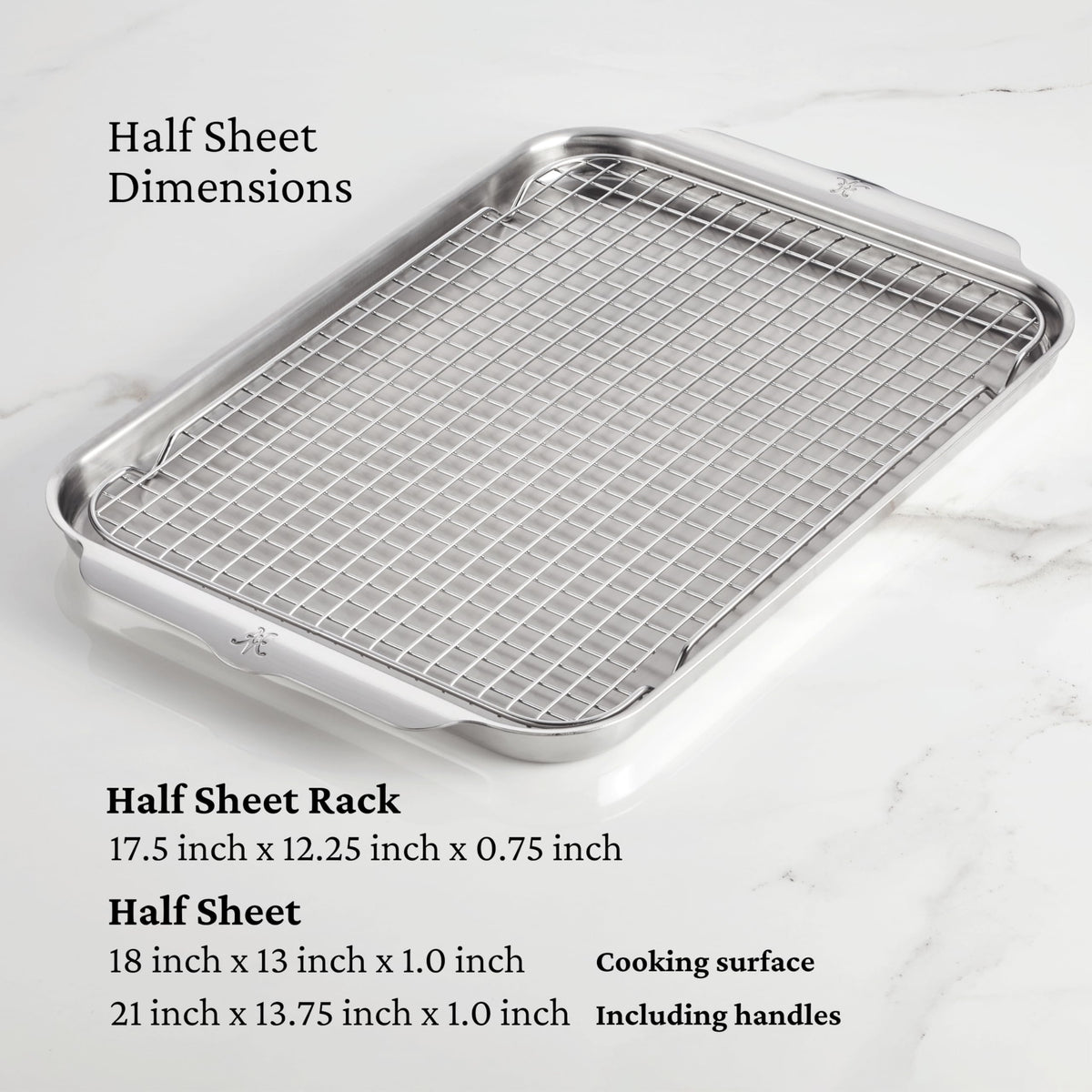 Hestan Provisions OvenBond half-sheet inside view shows warp-resistant construction