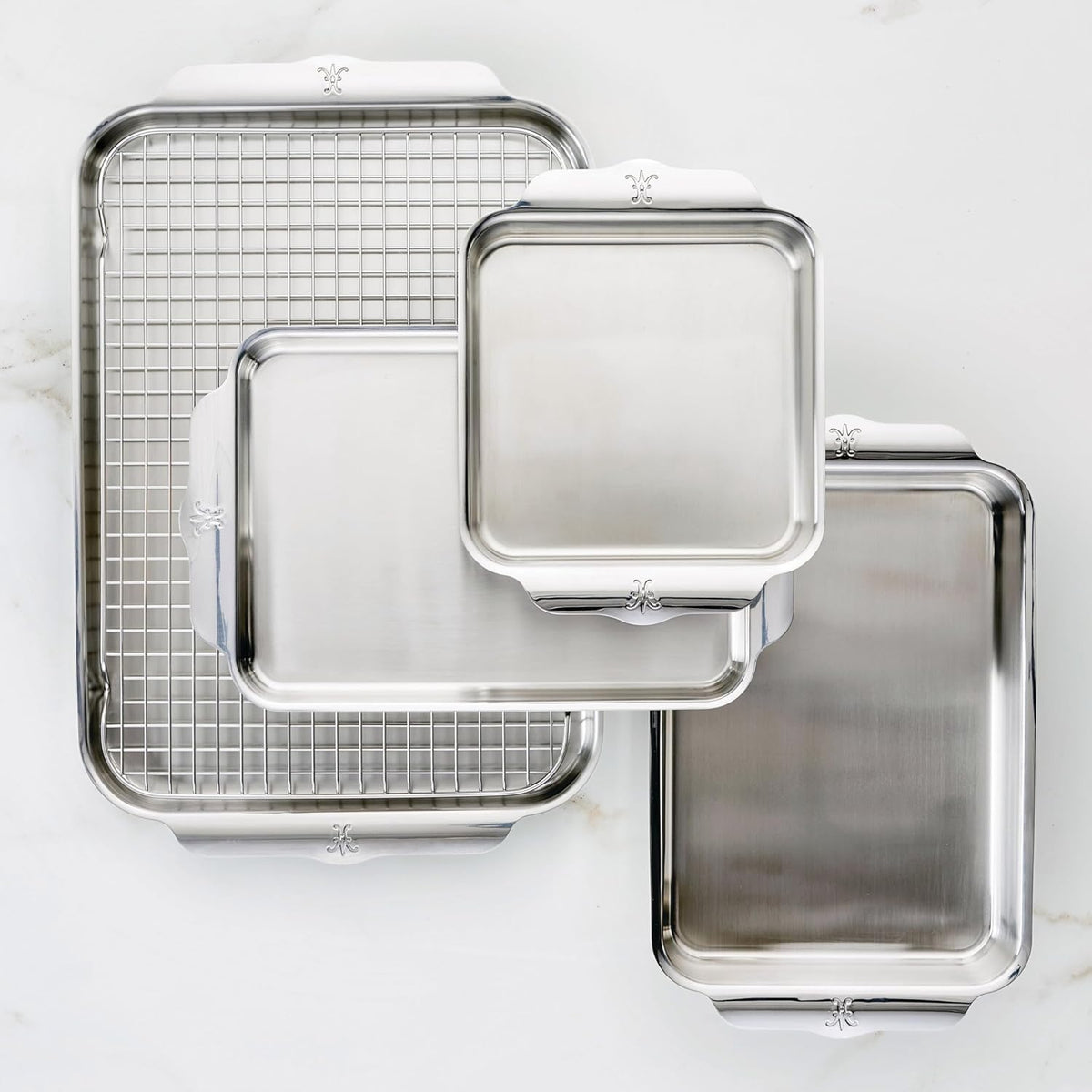 Hestan Provisions OvenBond in-oven shot showing warp resistance and stability.