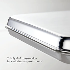 Hestan Provisions OvenBond interior brushed stainless for consistent heating.