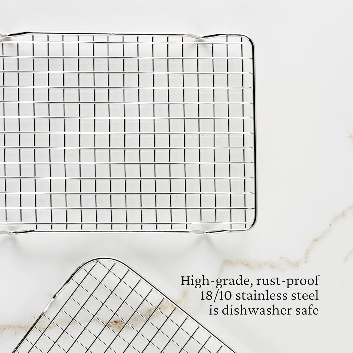 Hestan Provisions OvenBond quarter sheet pan in oven shows even heat distribution.