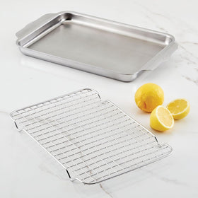 Hestan Provisions OvenBond warp-resistant pan maintaining shape after use