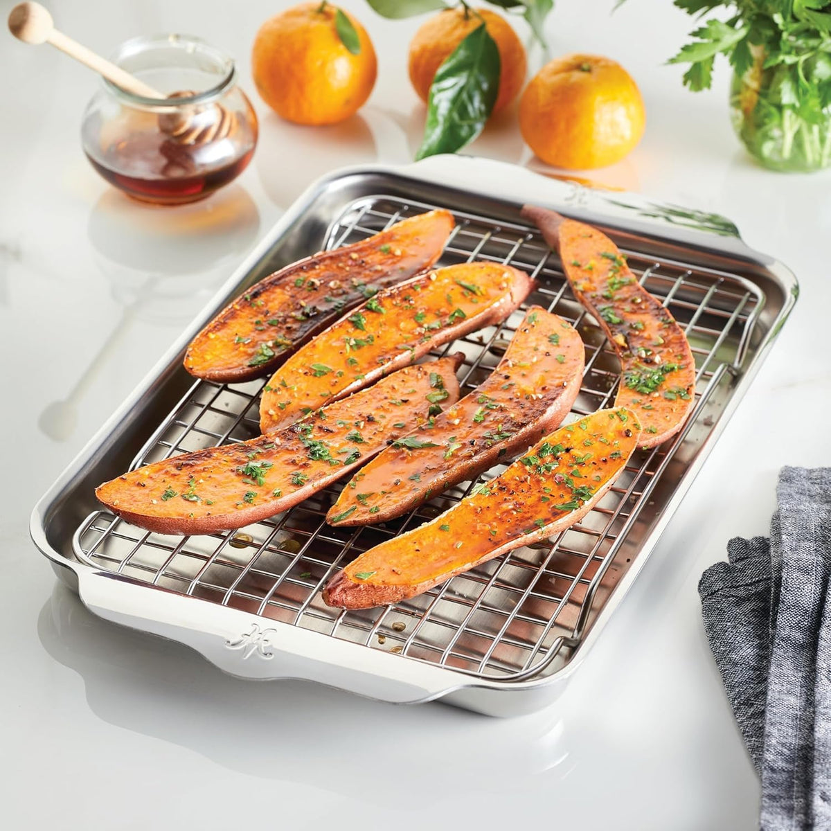 Hestan Provisions OvenBond rack in stainless steel for air flow