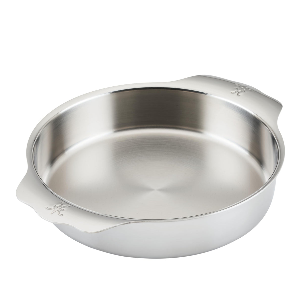 Hestan Provisions OvenBond Round Baker outer view with premium stainless steel finish for professional baking.