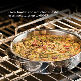 Hestan Provisions OvenBond Round Baker tri-ply warp-resistant design maintains shape.