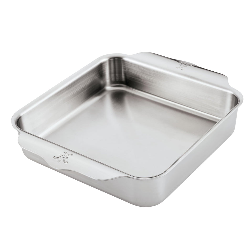 Hestan Provisions OvenBond 8x8 square baking pan, delivering even heat for consistent browning
