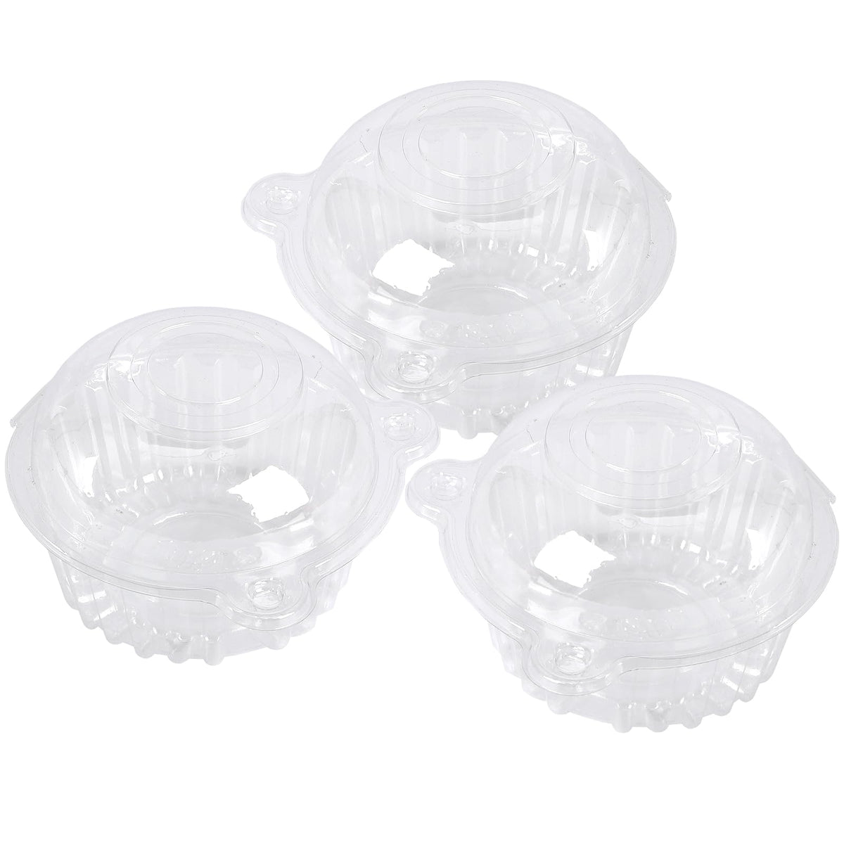 Hewnda cupcake dome packaging with clear view showcases pastries beautifully.