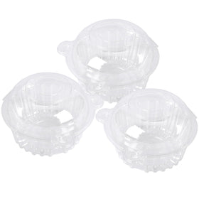 Hewnda cupcake dome packaging with clear view showcases pastries beautifully.