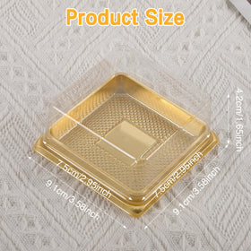 Hewnda PS food-grade material closeup shows safe packaging for desserts.