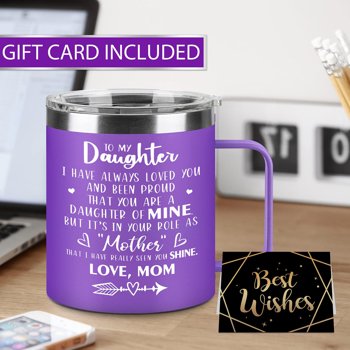 Hexagram Mother's Day gift daughter mug, a thoughtful daily companion.