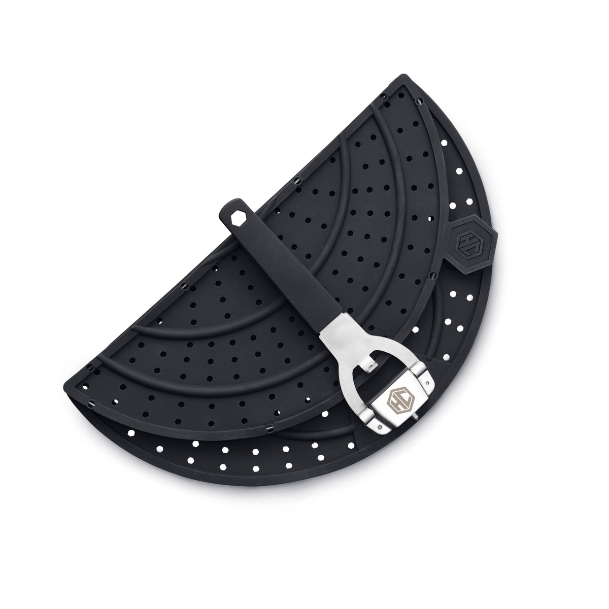 HexClad grease splatter screen dishwasher-safe for quick cleanup