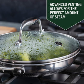 HexClad Hybrid 8-inch pan oven-900f capability for stovetop to oven recipes.