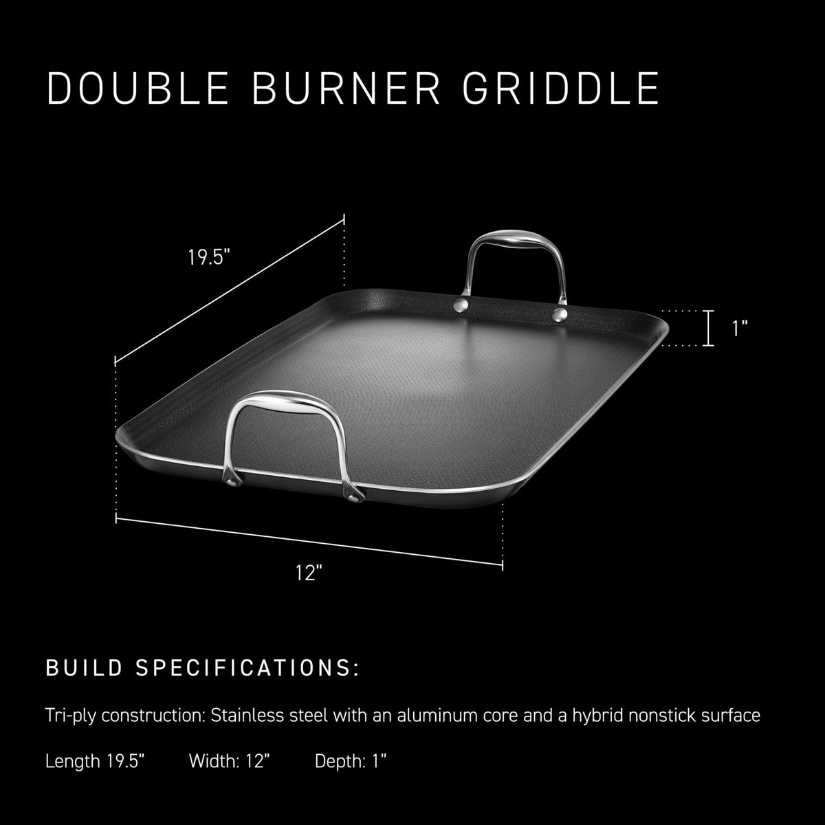 HexClad laser-etched hexagonal surface detail emphasizing nonstick searing potential.