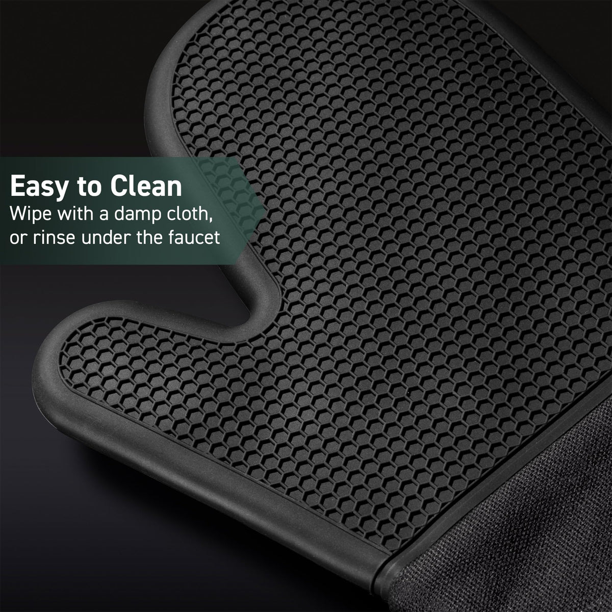 HexClad mitts revealing breathable cotton interior for comfort