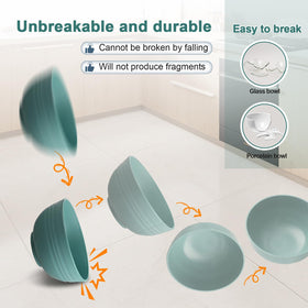 HEYCOME anti-slip bottom keeps bowls steady on counters.
