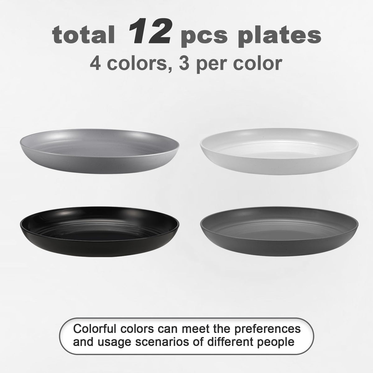 HEYCOME BPA-free wheat straw plates offer safe, non-toxic dining options for everyday use.