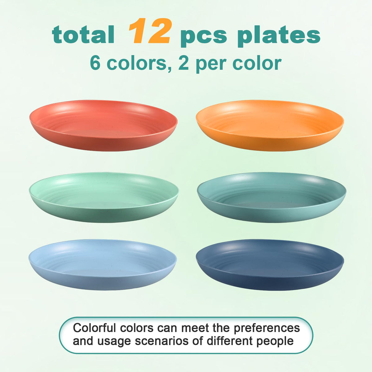 HEYCOME deep 10-inch plates for versatile serving and easy handling.