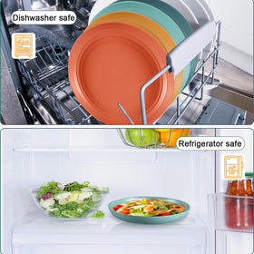 HEYCOME microwave and dishwasher-safe plates simplify quick meals and cleanup.