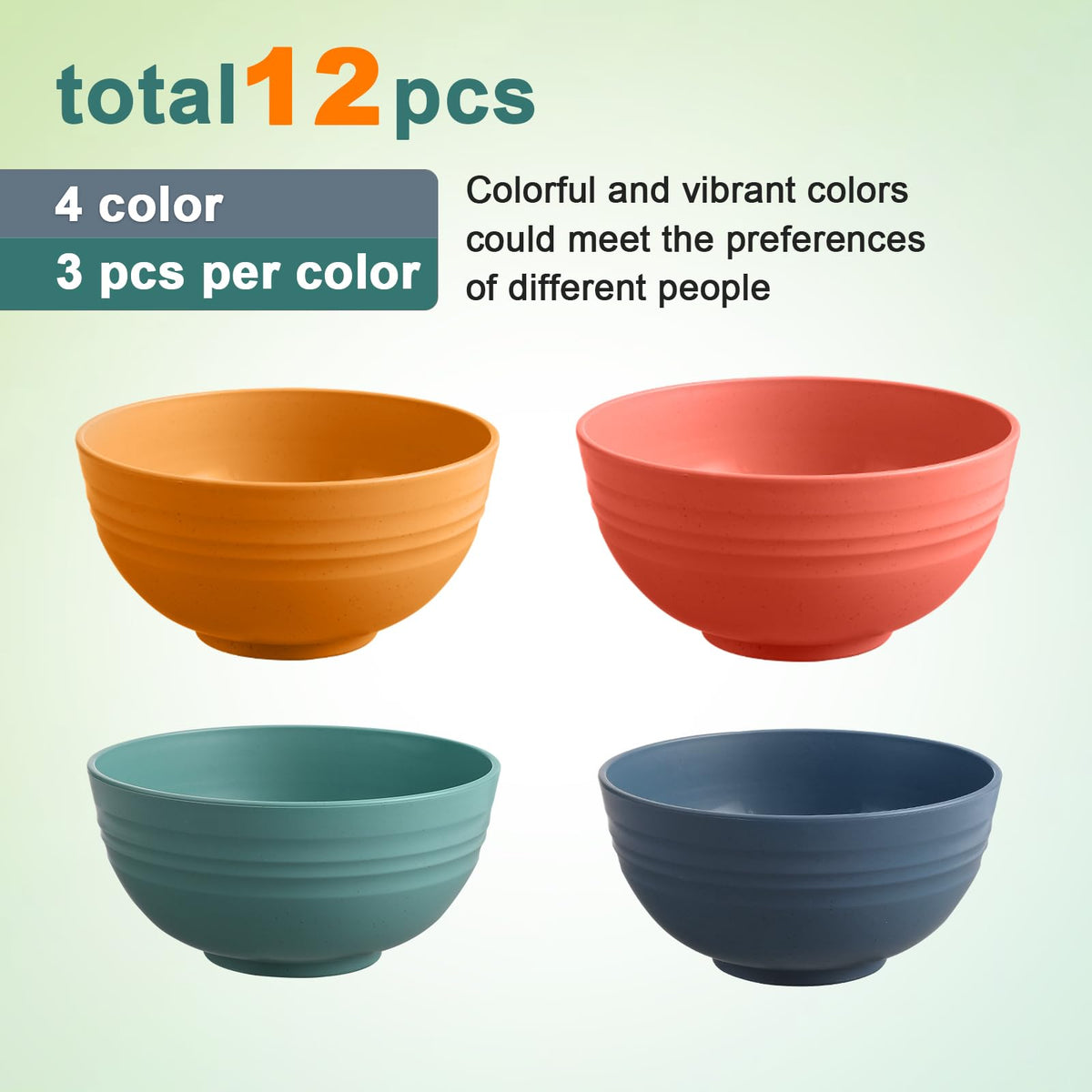 HEYCOME microwave-safe wheat straw bowls for quick reheats.