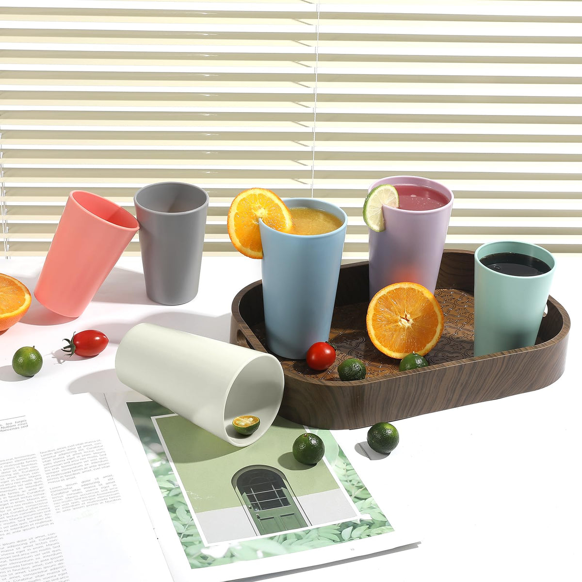 Heycome unbreakable 20 oz cups suited for busy households.