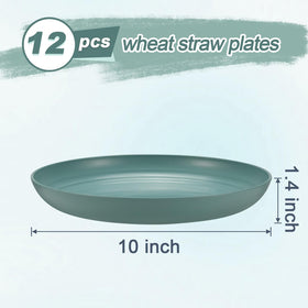 HEYCOME wheat straw plates in four colors brighten table settings.