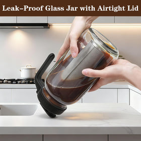 Heyglee 64-ounce cold brew jar for iced beverages