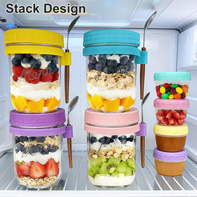 Heyglee BPA-free condiment cups with lids support precise portioning
